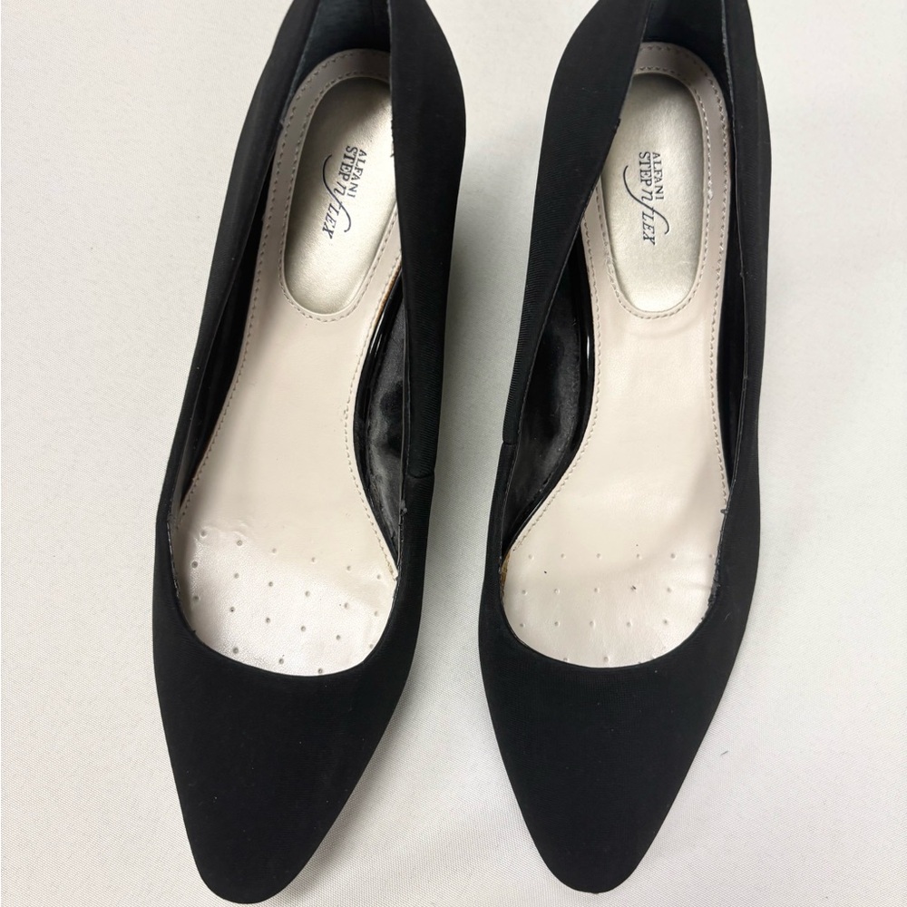 Alfani Step and Flex Elegant Black Wedge Heels size 9 - Picture 3 of 5
